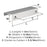 Streamline Tab Zinc Polished Chrome Cabinet Pull 8