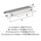 Streamline Tab Zinc Polished Chrome Cabinet Pull 9