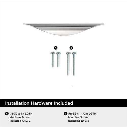 Current Zinc Polished Chrome Cabinet Pull 9