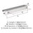Streamline Tab Zinc Polished Chrome Cabinet Pull 10