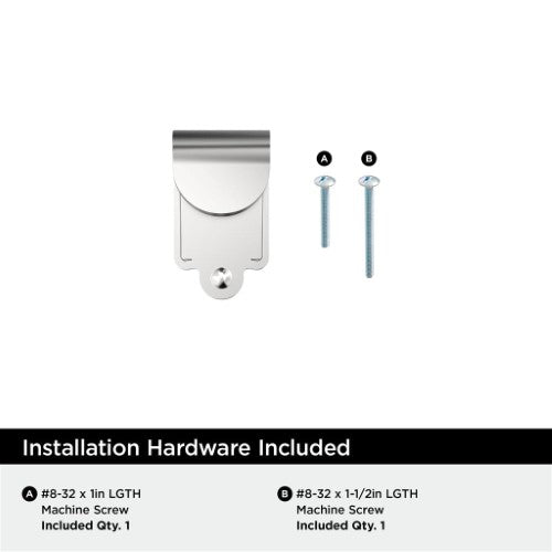 Inspirations Zinc Polished Chrome Cabinet Pull 3