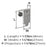 Inspirations Zinc Polished Chrome Cabinet Pull 2