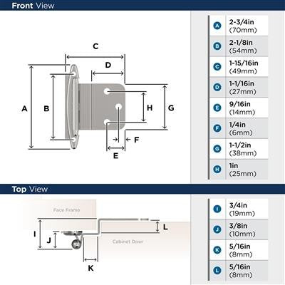 Decorative Hinges Steel Polished Chrome Cabinet Hinge 2