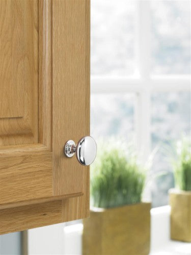 Edona Zinc Polished Chrome Cabinet Knob 3