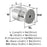 Balon Zinc Polished Chrome Cabinet Knob 5