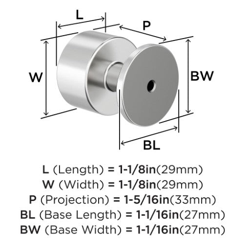 Balon Zinc Polished Chrome Cabinet Knob 4
