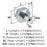 Caliber Zinc Polished Chrome Cabinet Knob 2