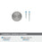 Dupont Circle Zinc Polished Chrome Cabinet Knob 5