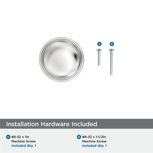 Enlivity Zinc Polished Chrome Cabinet Knob 3