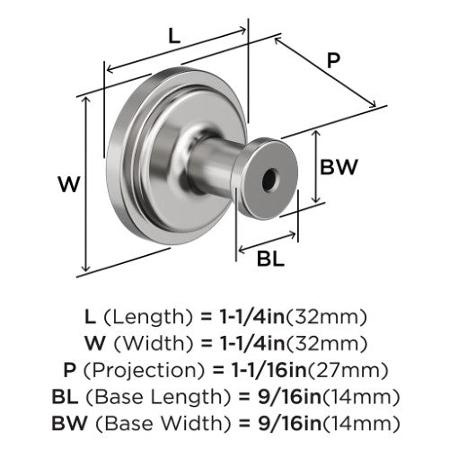 Faircrest Zinc & Steel Polished Chrome Cabinet Knob 3