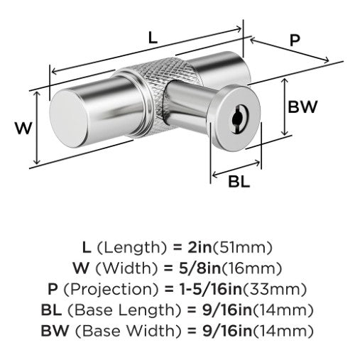 Faraday Zinc Polished Chrome Cabinet Knob 4