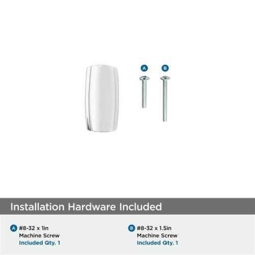 Highland Ridge Zinc Polished Chrome Cabinet Knob 6