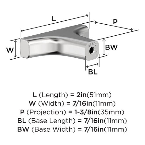 Merced Zinc Polished Chrome Cabinet Knob 4