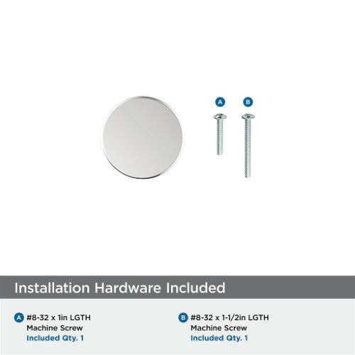 Versa Zinc Polished Chrome Cabinet Knob 5