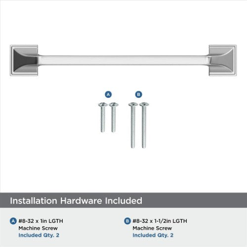 Exceed Zinc Polished Chrome Cabinet Pull 22