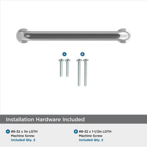 Factor Zinc Polished Chrome Cabinet Pull 18