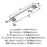 Riva Zinc Polished Chrome Cabinet Pull 12