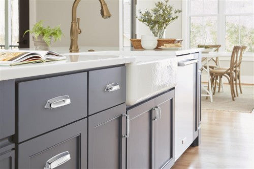 Stature Zinc Polished Chrome Cabinet Pull 17