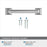 Ville Zinc Polished Chrome Cabinet Pull 6