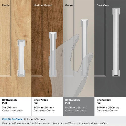 Appoint Zinc Polished Chrome Cabinet Pull 39