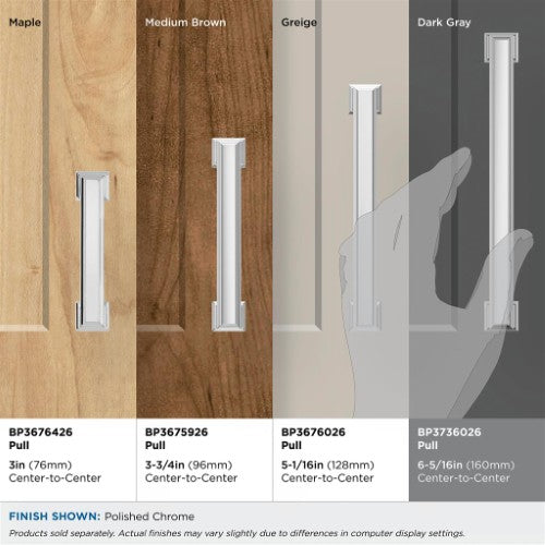 Appoint Zinc Polished Chrome Cabinet Pull 30