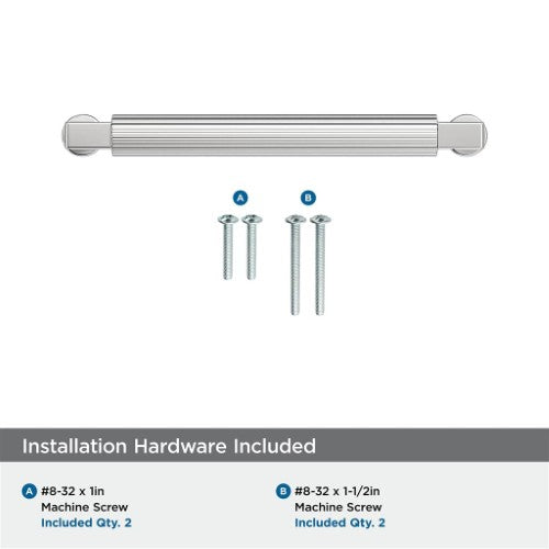 Ballard Zinc Polished Chrome Cabinet Pull 21