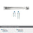 Bellamy Zinc Polished Chrome Cabinet Pull 22