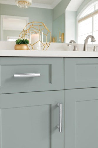 Bronx Zinc & Stainless Steel Polished Chrome Cabinet Pull 18