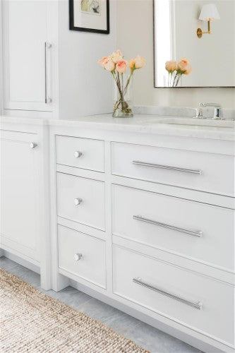 Bronx Zinc & Stainless Steel Polished Chrome Cabinet Pull 17