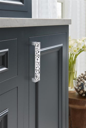 Calathea Zinc Polished Chrome Cabinet Pull 6