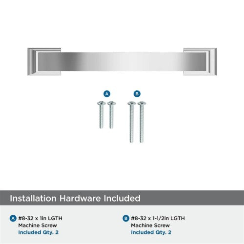 Candler Zinc Polished Chrome Cabinet Pull 23