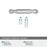 Coble Zinc Polished Chrome Cabinet Pull 17