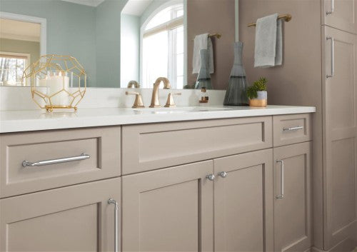 Coble Zinc Polished Chrome Cabinet Pull 30