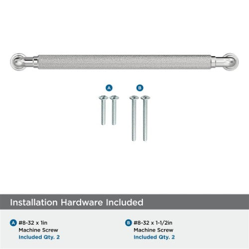 Collet Zinc Polished Chrome Cabinet Pull 21