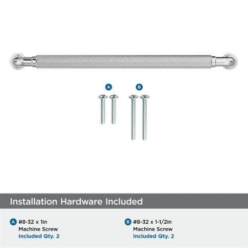 Collet Zinc Polished Chrome Cabinet Pull 24