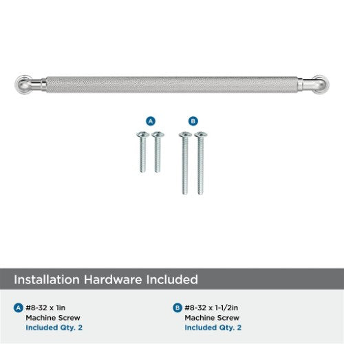 Collet Zinc Polished Chrome Cabinet Pull 22