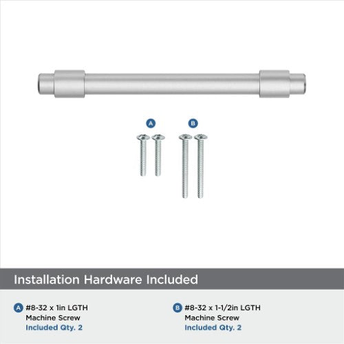 Destine Zinc Polished Chrome Cabinet Pull 40