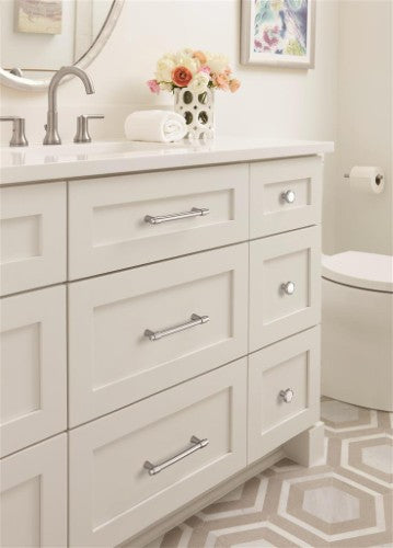 Destine Zinc Polished Chrome Cabinet Pull 27