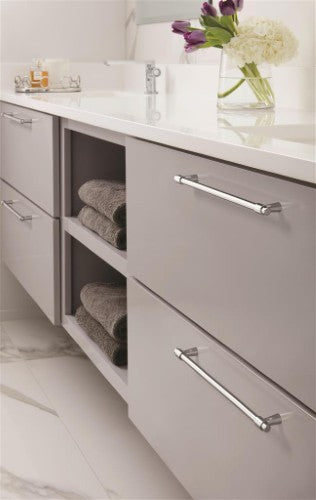 Destine Zinc Polished Chrome Cabinet Pull 30