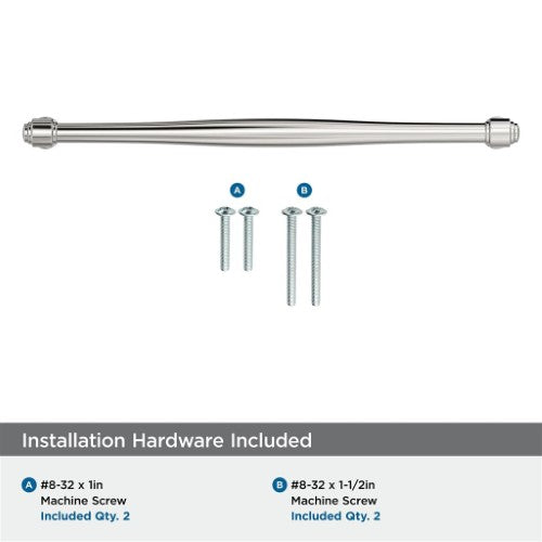 Enlivity Zinc Polished Chrome Cabinet Pull 19