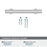 Everett Zinc Polished Chrome Cabinet Pull 16