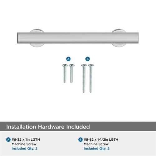 Everett Zinc Polished Chrome Cabinet Pull 16