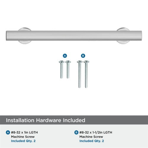 Everett Zinc Polished Chrome Cabinet Pull 17