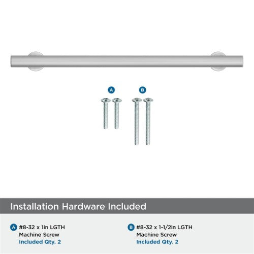 Everett Zinc Polished Chrome Cabinet Pull 19