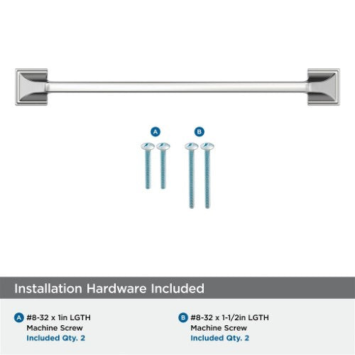 Exceed Zinc Polished Chrome Cabinet Pull 23