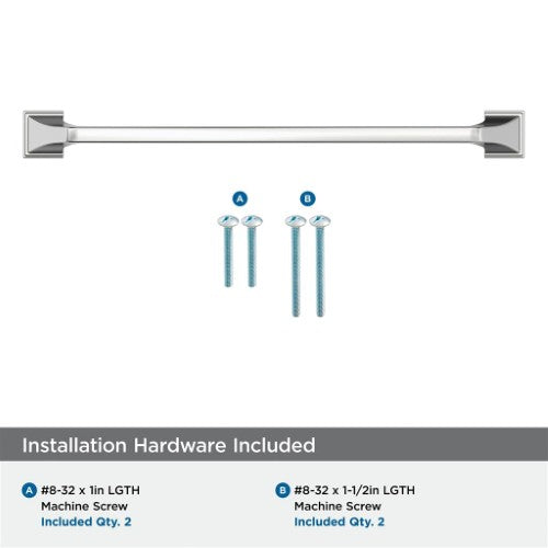 Exceed Zinc Polished Chrome Cabinet Pull 17