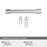 Faircrest Zinc & Steel Polished Chrome Cabinet Pull 21