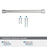 Faircrest Zinc & Steel Polished Chrome Cabinet Pull 24