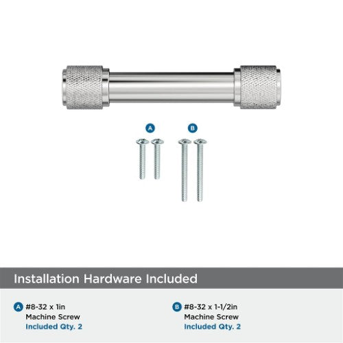 Faraday Zinc Polished Chrome Cabinet Pull 19
