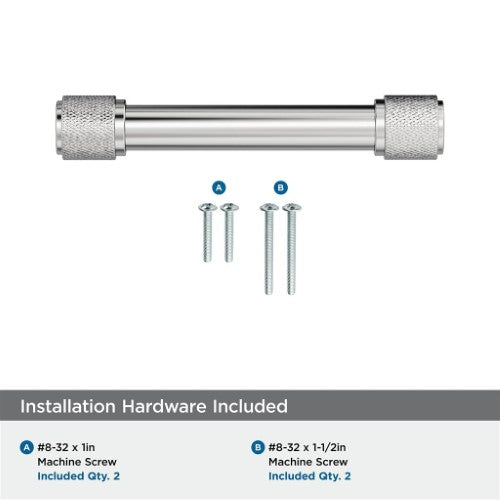 Faraday Zinc Polished Chrome Cabinet Pull 20